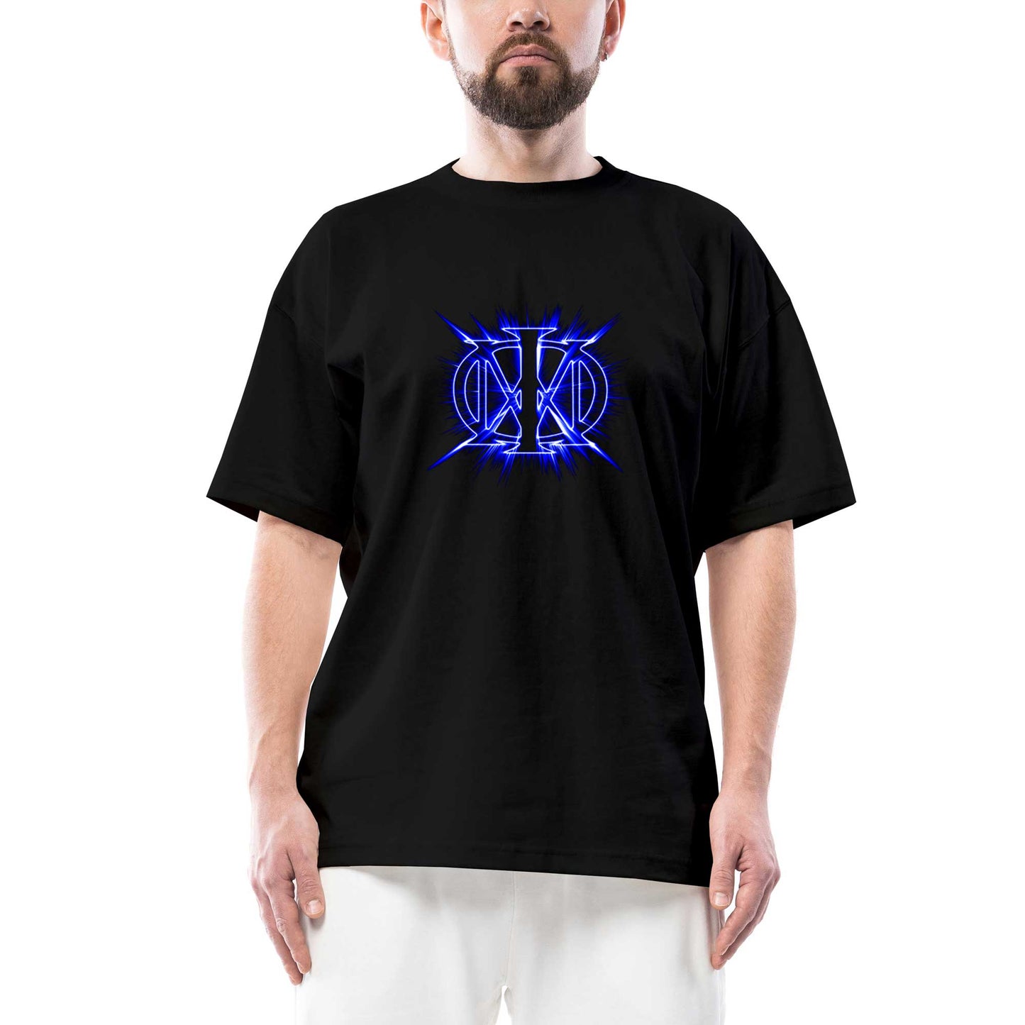 Dream Theater Blue Logo Oversize Siyah Tişört