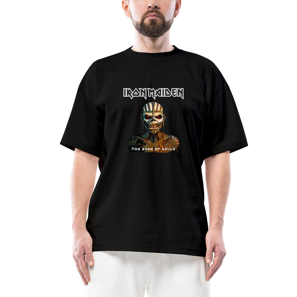 Iron Maiden The Book Of Souls Oversize Siyah Tişört