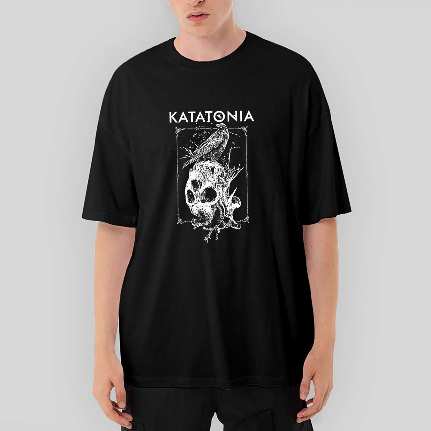 Katatonia Crow Oversize Siyah Tişört