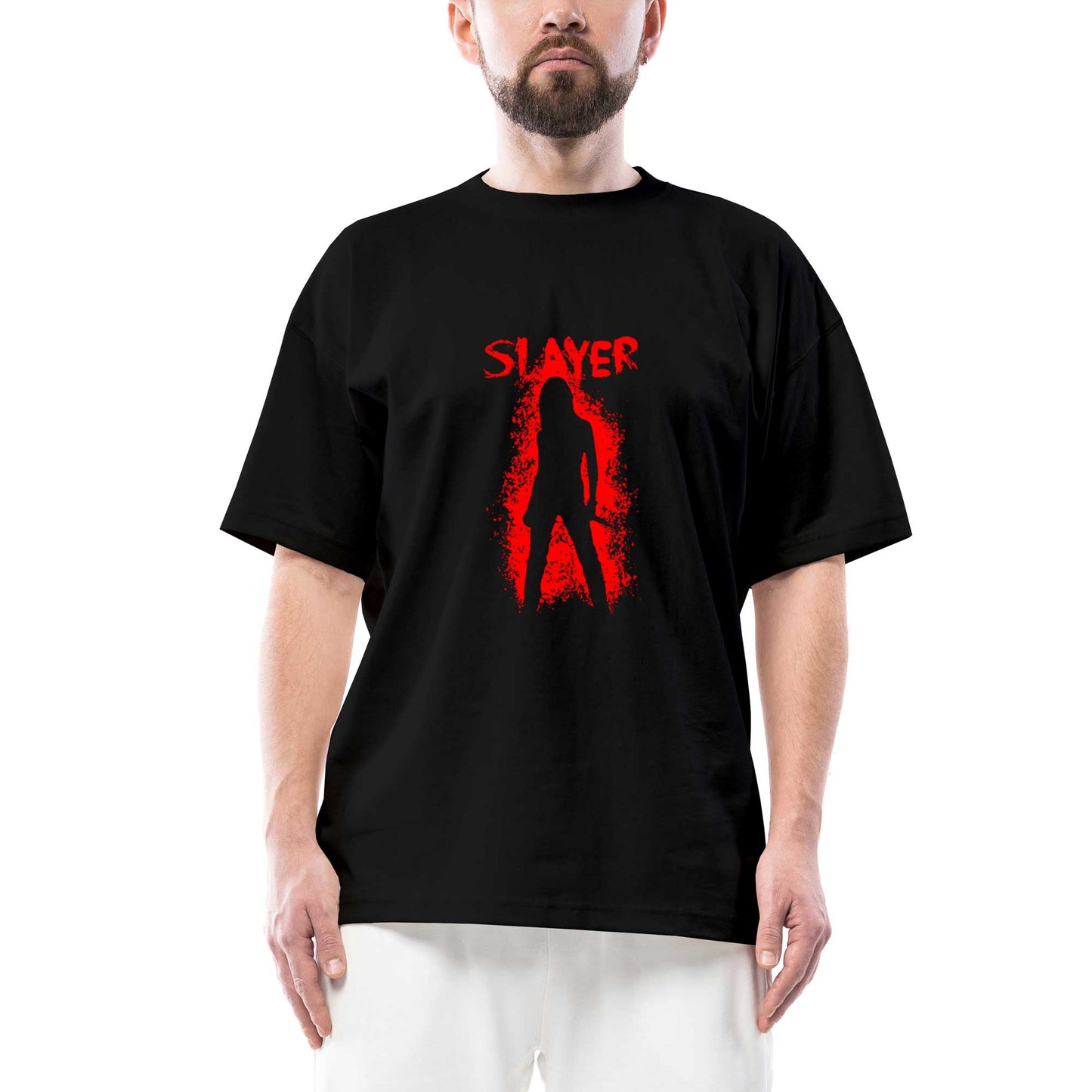 Slayer Shadow Man Oversize Siyah Tişört
