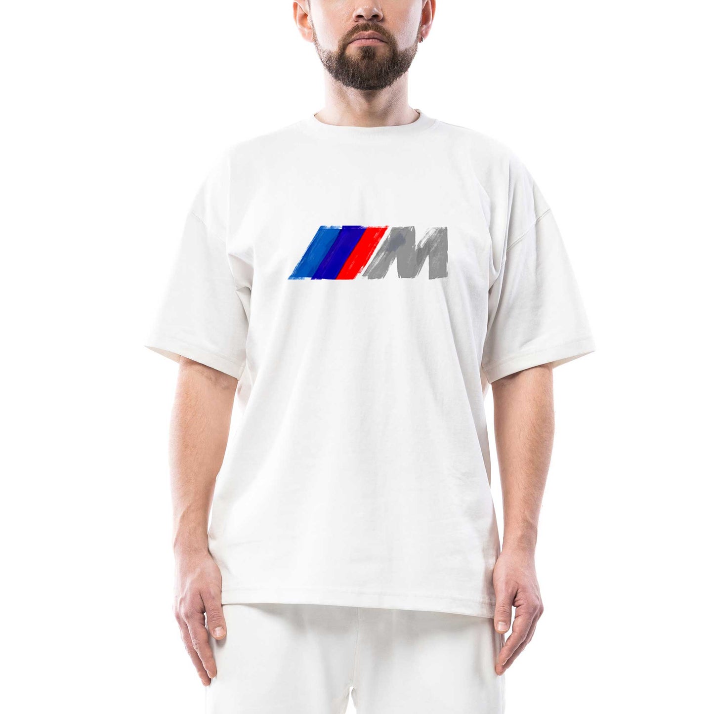 BMW M Power Brush Oversize Beyaz Tişört