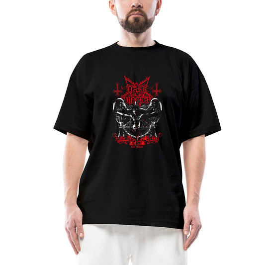 Dark Funeral Tour Oversize Siyah Tişört