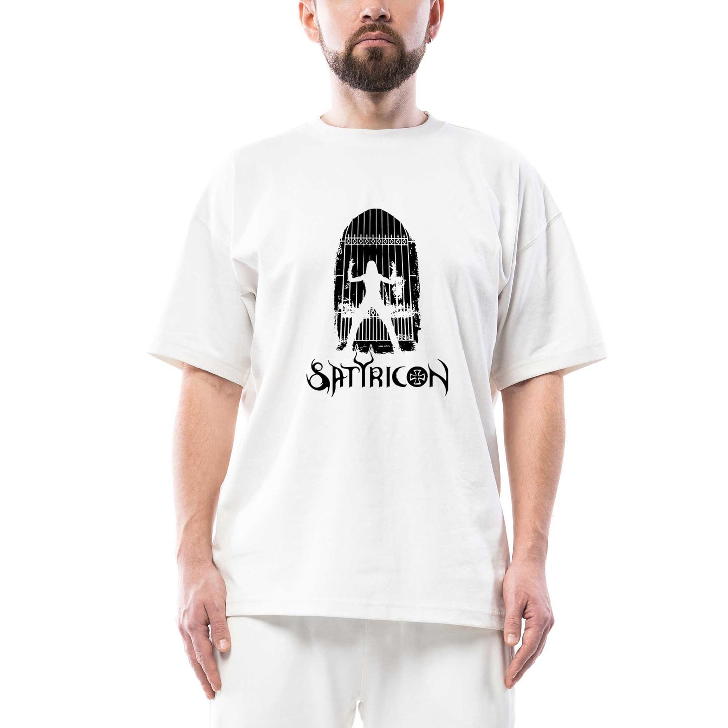 Satyricon Possessed Oversize Beyaz Tişört