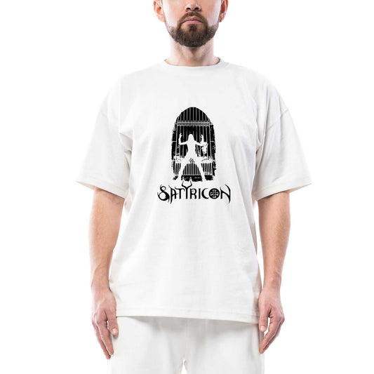 Satyricon Possessed Oversize Beyaz Tişört
