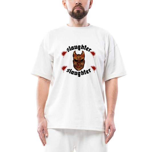 Slaughter To Prevail Chronic Slaughter Oversize Beyaz Tişört