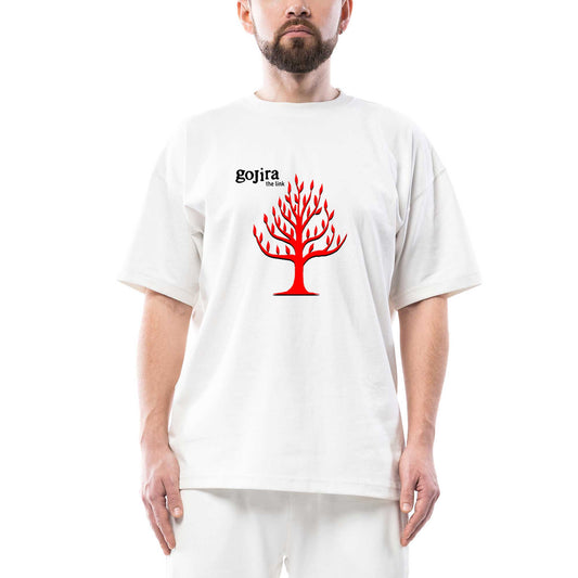 İndirimli Gojira The Link Oversize Beyaz Tişört