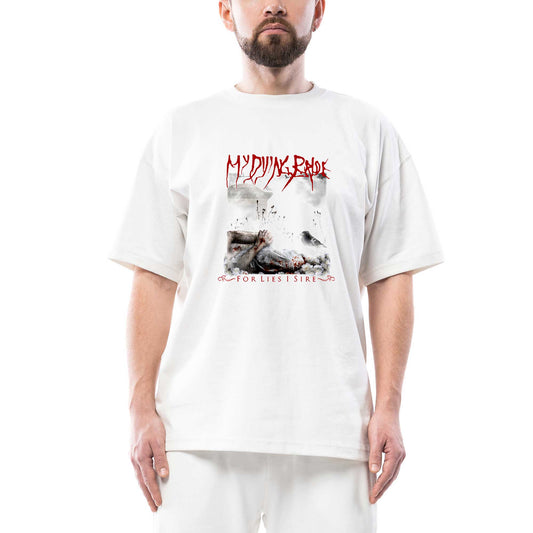 My Dying Bride For Lies i Sire Oversize Beyaz Tişört