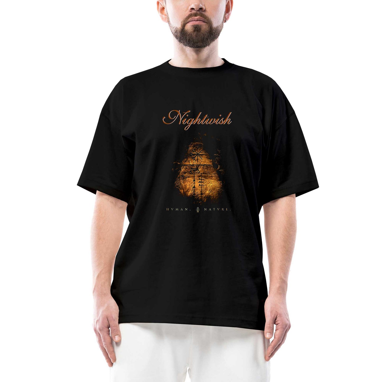Nightwish Human II Nature Oversize Siyah Tişört
