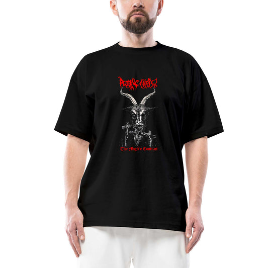 Rotting Christ Thy Mighty Contract Oversize Siyah Tişört