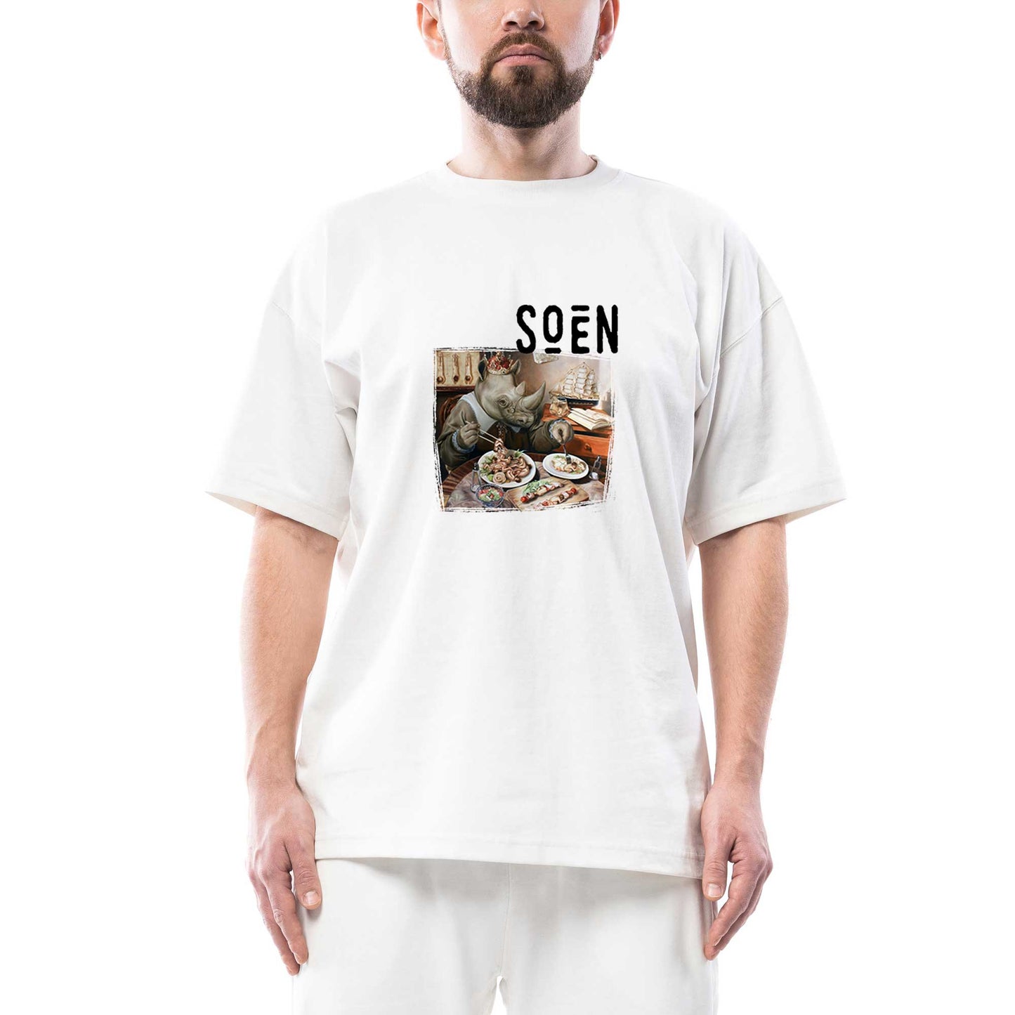 Soen Tellurian Oversize Beyaz Tişört