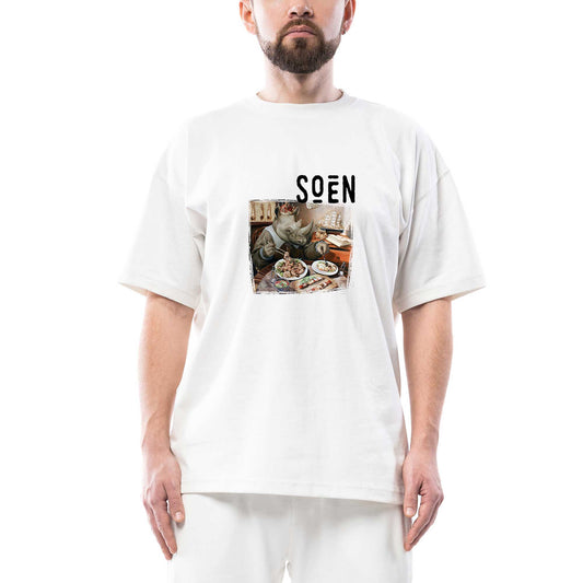 Soen Tellurian Oversize Beyaz Tişört