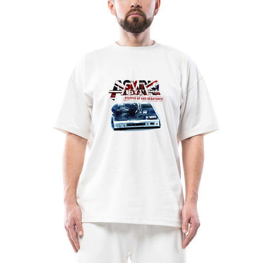 Asking Alexandria Stepped Up And Scratched Oversize Beyaz Tişört