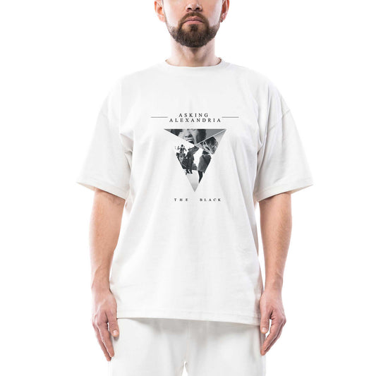 Asking Alexandria The Black 2 Oversize Beyaz Tişört