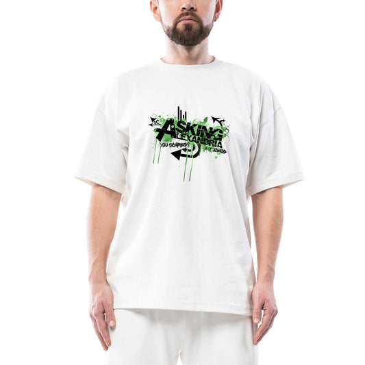 Asking Alexandria You Scared Oversize Beyaz Tişört