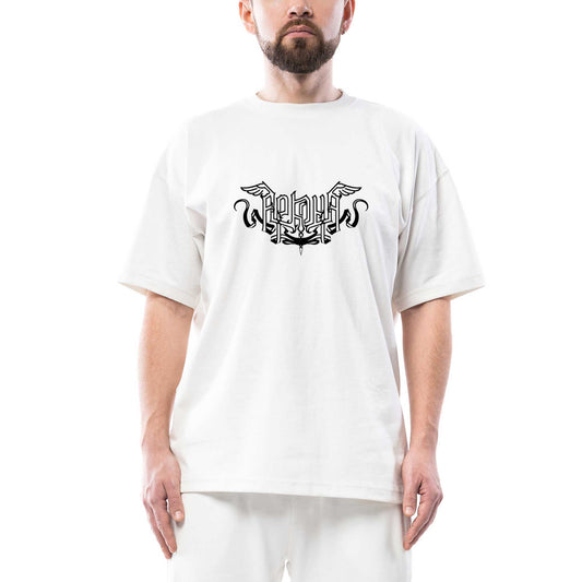 Arkona Logo Oversize Beyaz Tişört