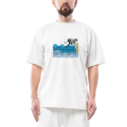 Arcade Fire Arcade Fire Oversize Beyaz Tişört