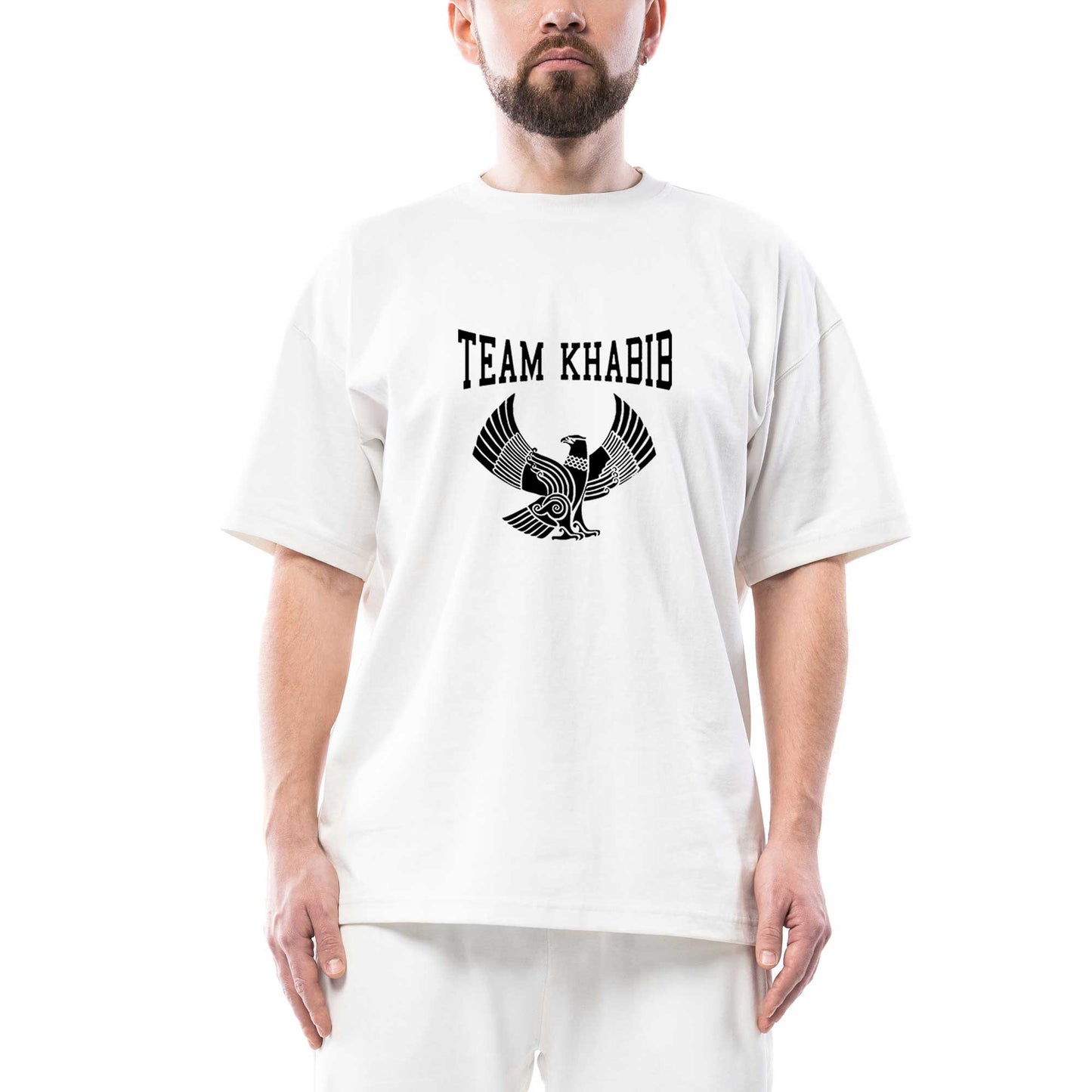 Khabib Nurmagomedov Team Essential 2 Oversize Beyaz Tişört