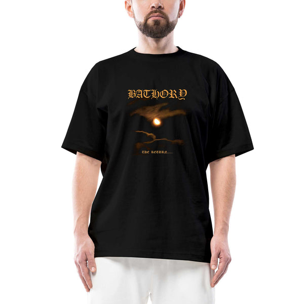 Bathory the Return Oversize Siyah Tişört