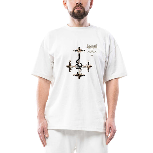 Behemoth Opvs Contra Natvra Oversize Beyaz Tişört