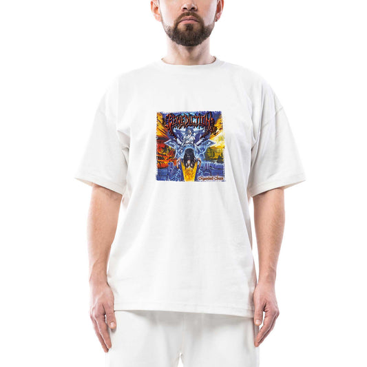 Benediction Organised Chaos Oversize Beyaz Tişört