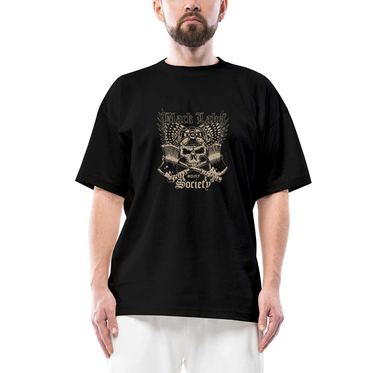 Black Label Society Skull Classic Oversize Siyah Tişört