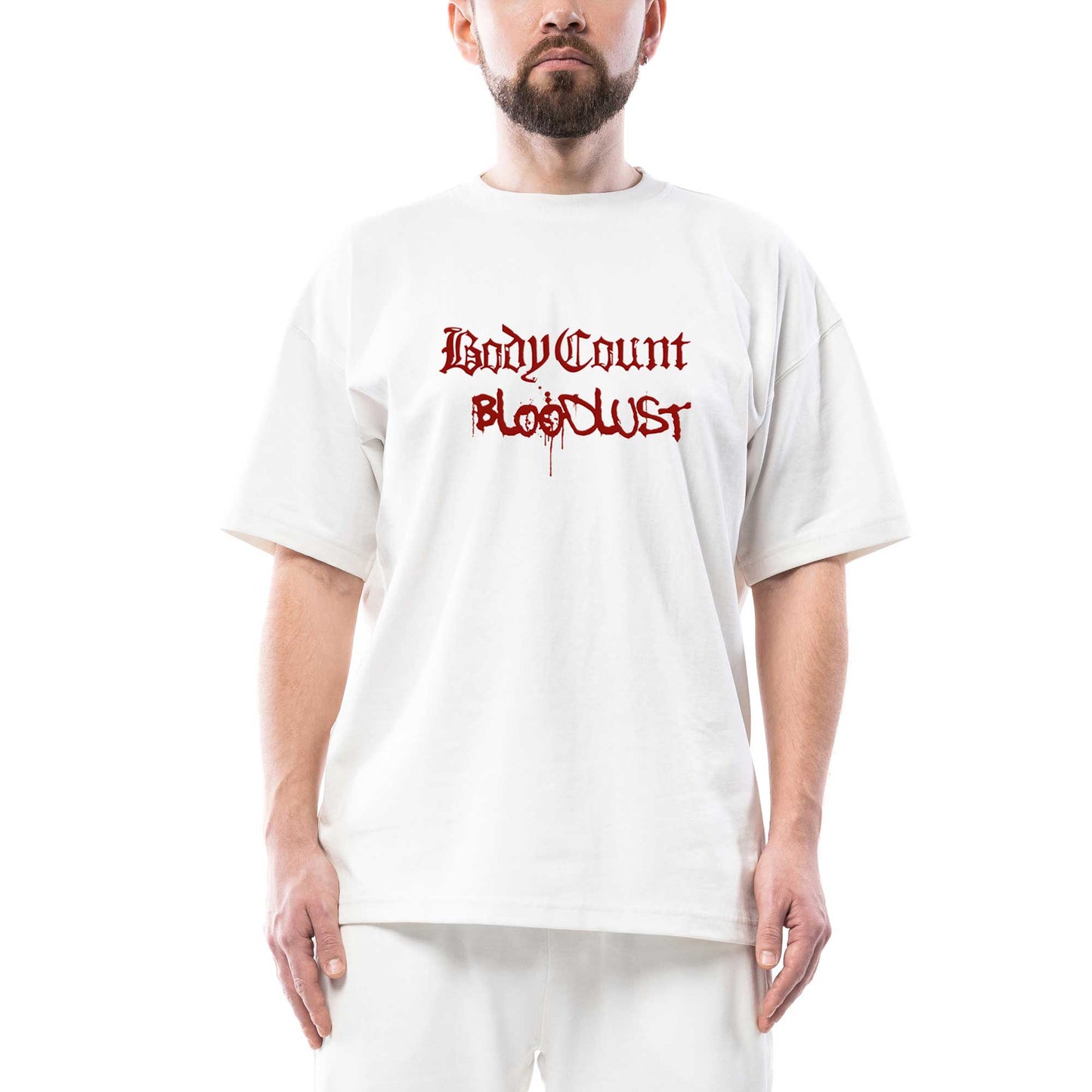Body Count Bloodlust Oversize Beyaz Tişört