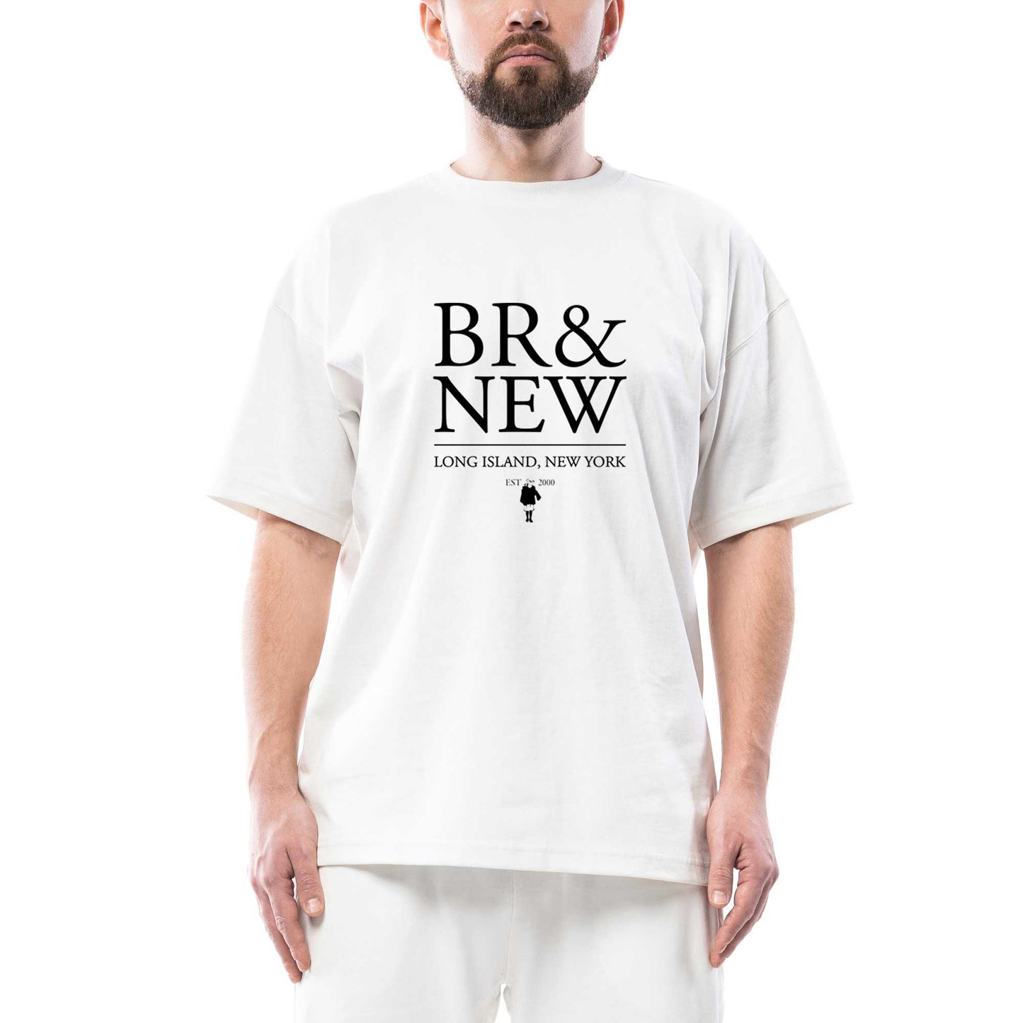 Brand New Long Island Oversize Beyaz Tişört