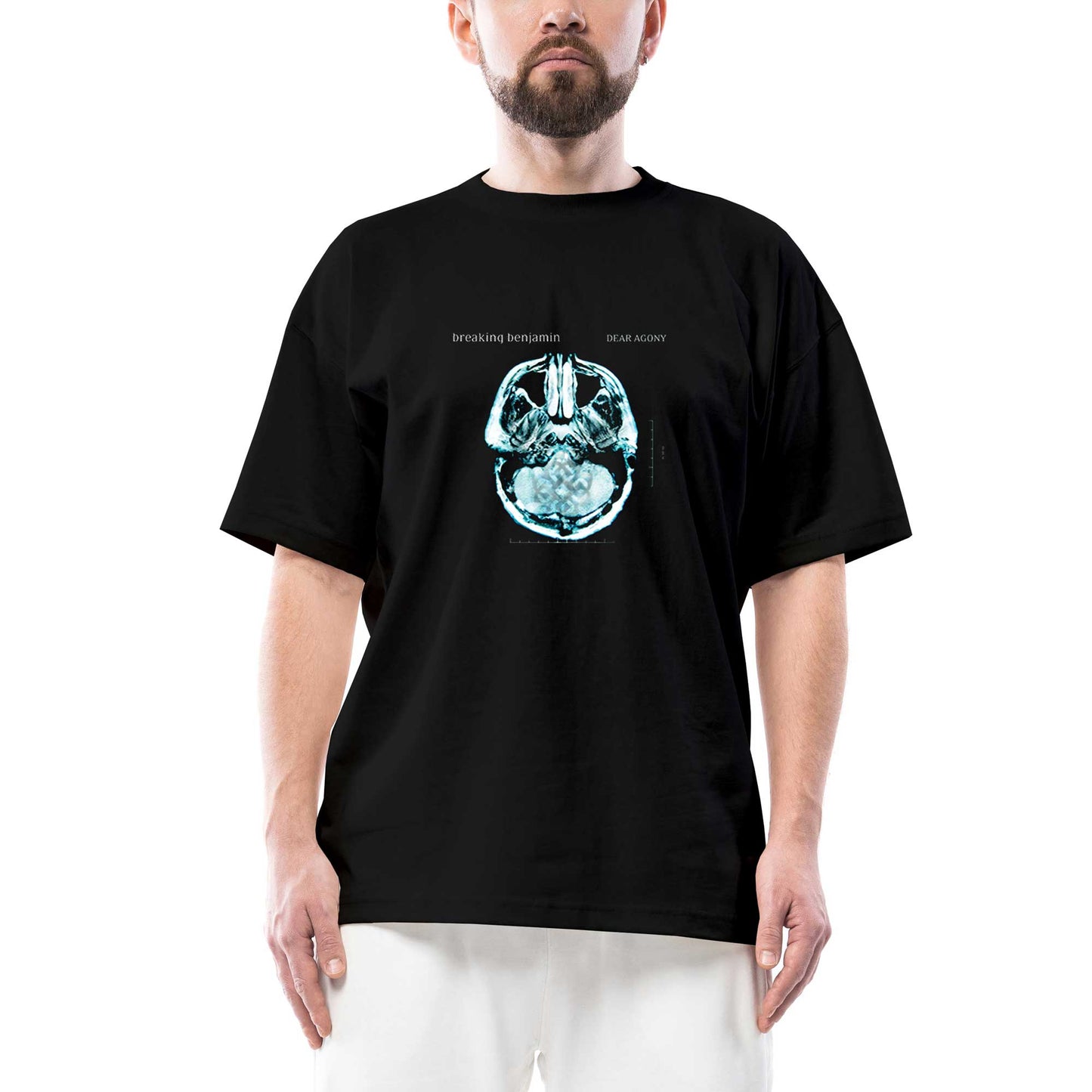 Breaking Benjamin Dear Agony Oversize Siyah Tişört