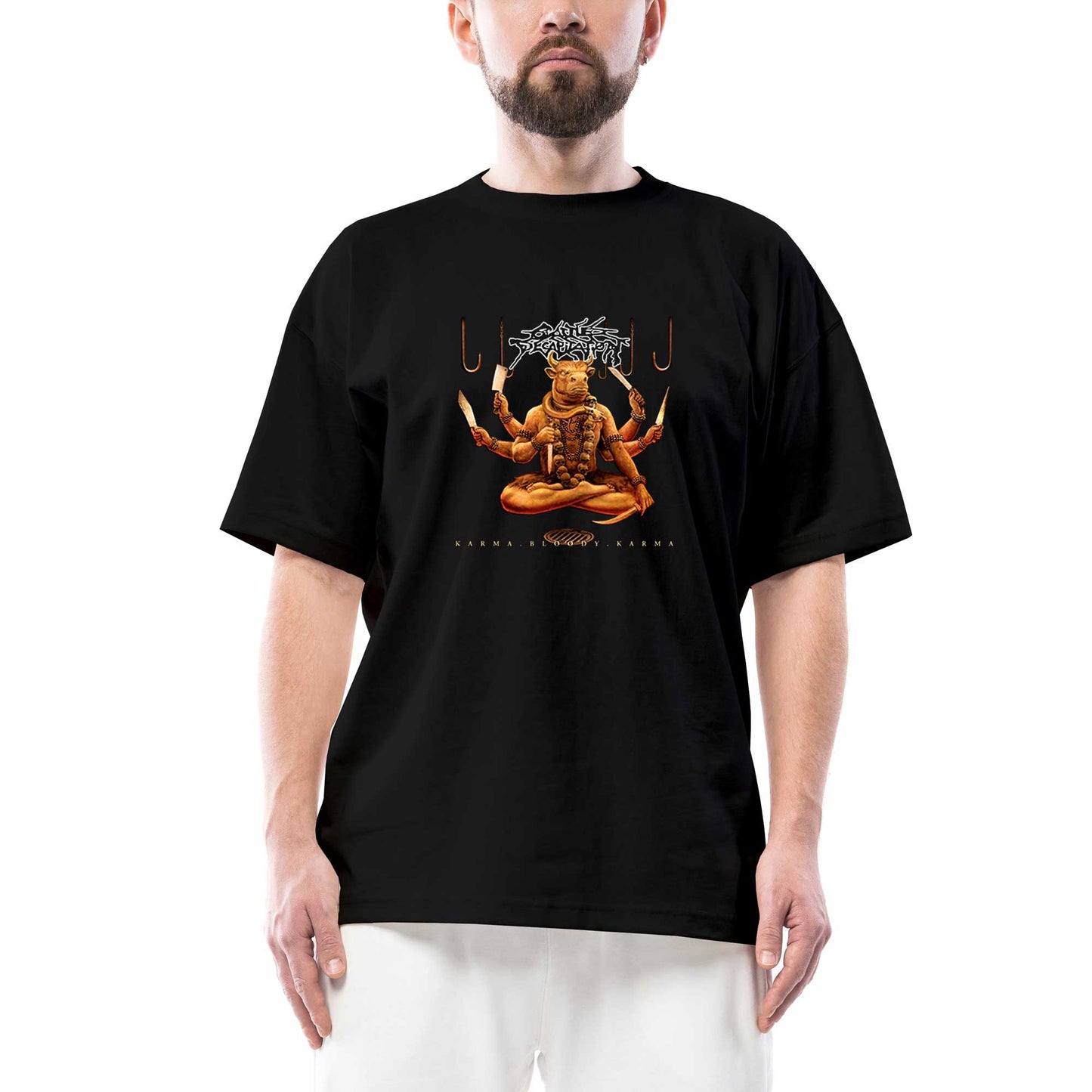 Cattle Decapitation Karma Bloody Karma Oversize Siyah Tişört