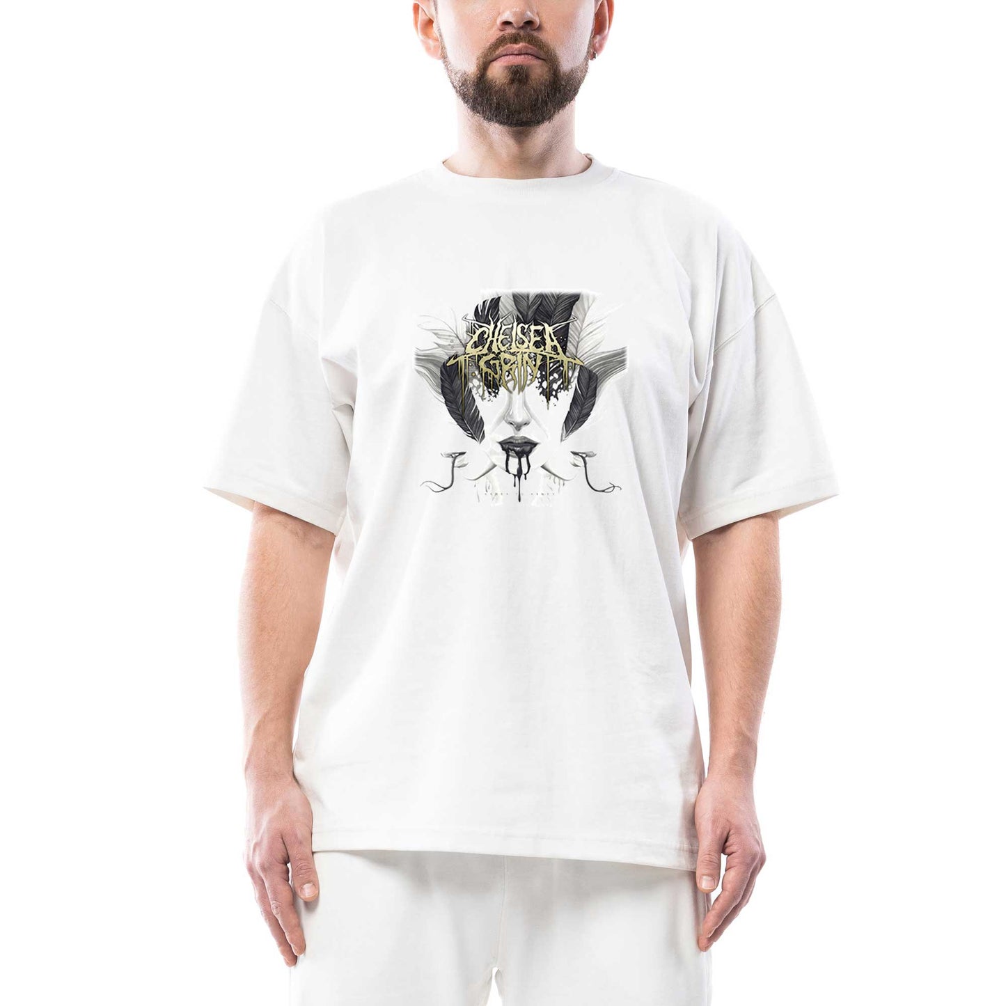 Chelsea Grin Ashes to Ashes Oversize Beyaz Tişört