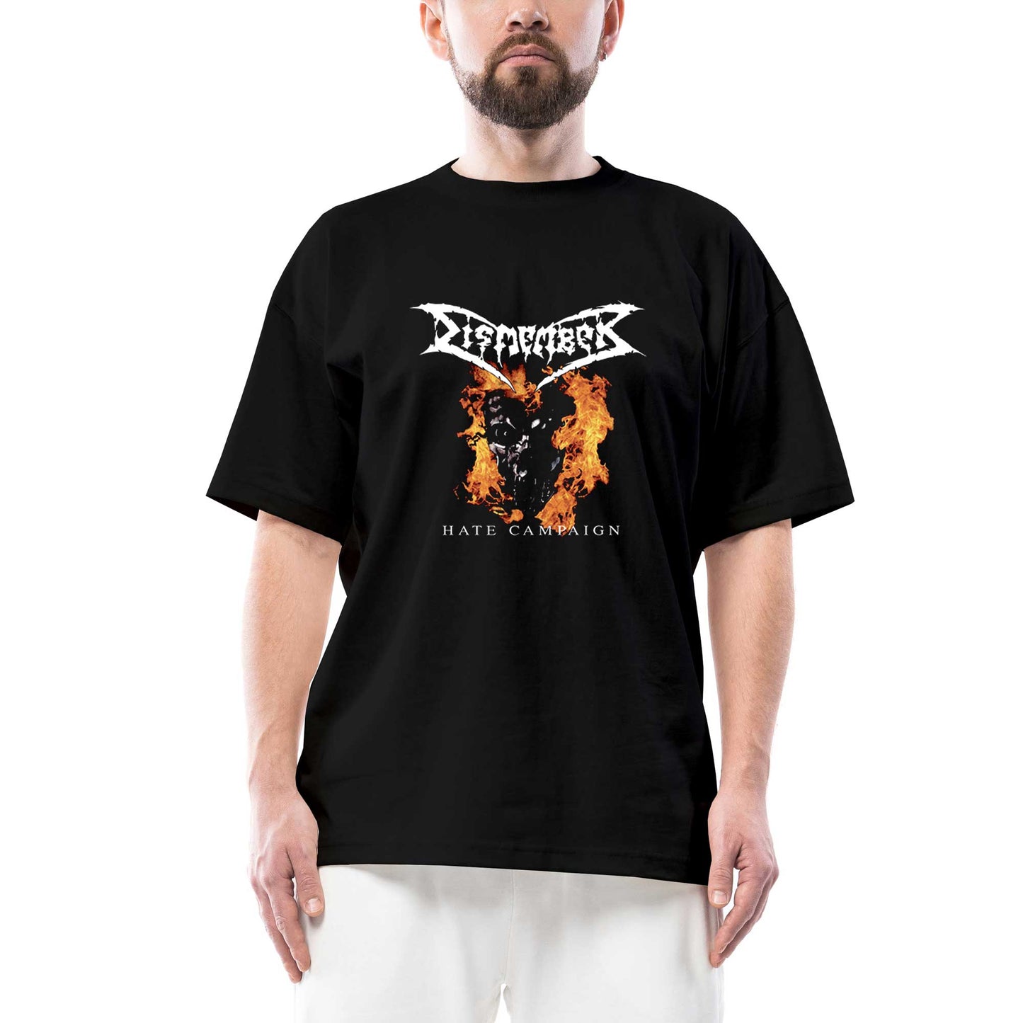 Dismember Hate Campaign Oversize Siyah Tişört