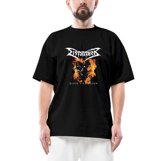 Dismember Hate Campaign Oversize Siyah Tişört