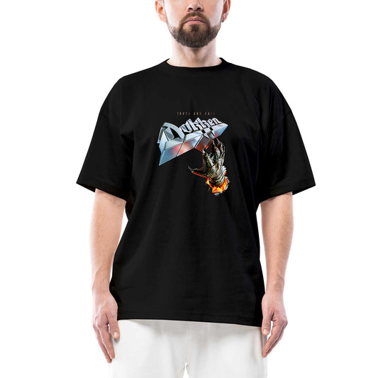 Dokken Tooth And Nail Oversize Siyah Tişört