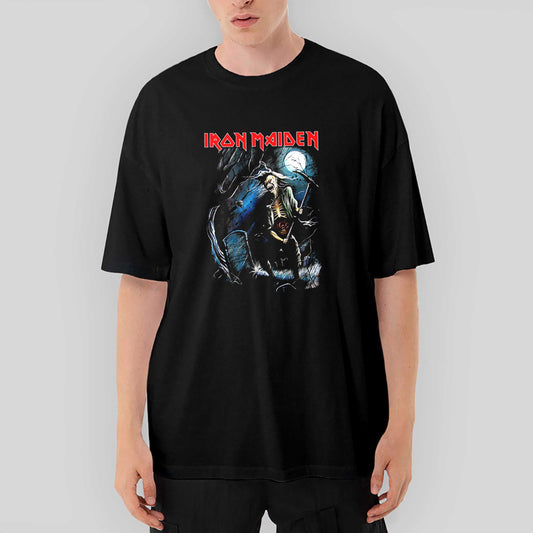 Iron Maiden Benjamin Oversize Siyah Tişört