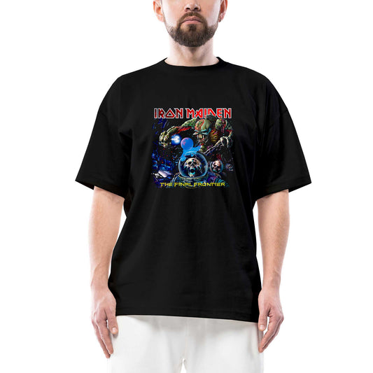 Iron Maiden The Final Frontier Oversize Siyah Tişört