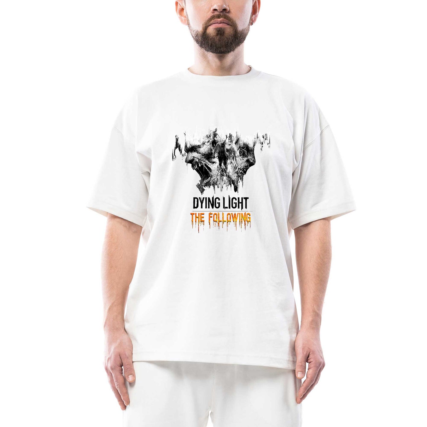 Dying Light The Following Oversize Beyaz Tişört
