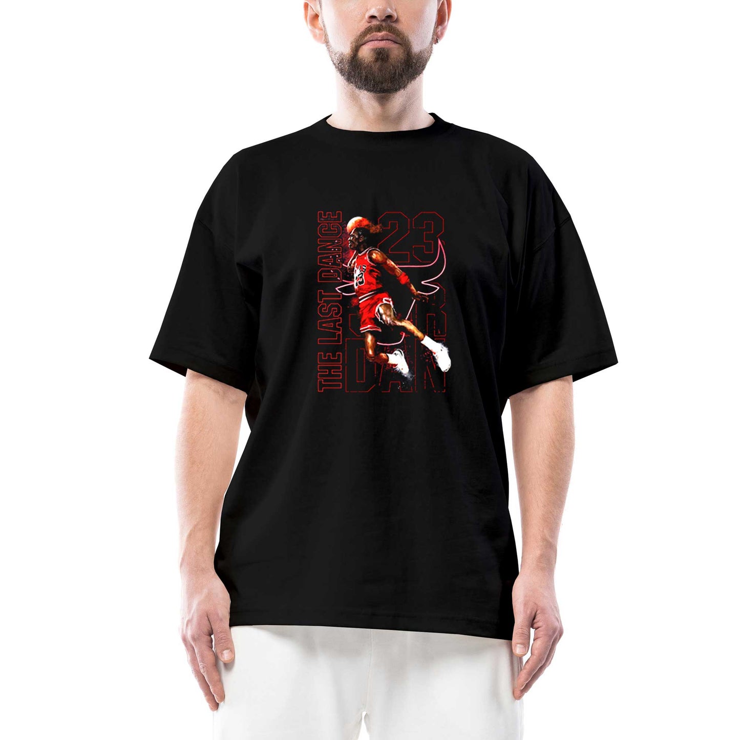 Chicago Bulls The last Dance Oversize Siyah Tişört