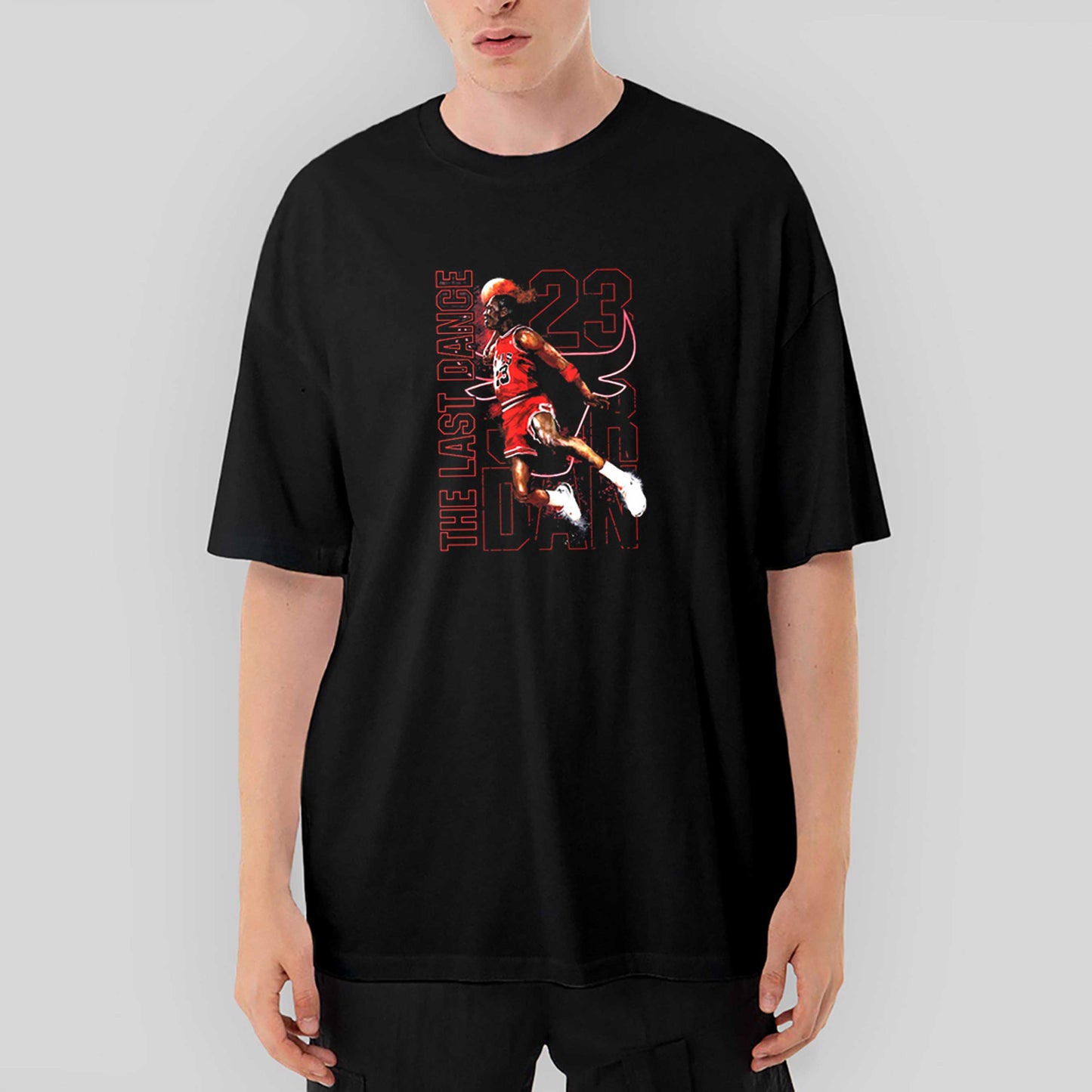 Chicago Bulls The last Dance Oversize Siyah Tişört