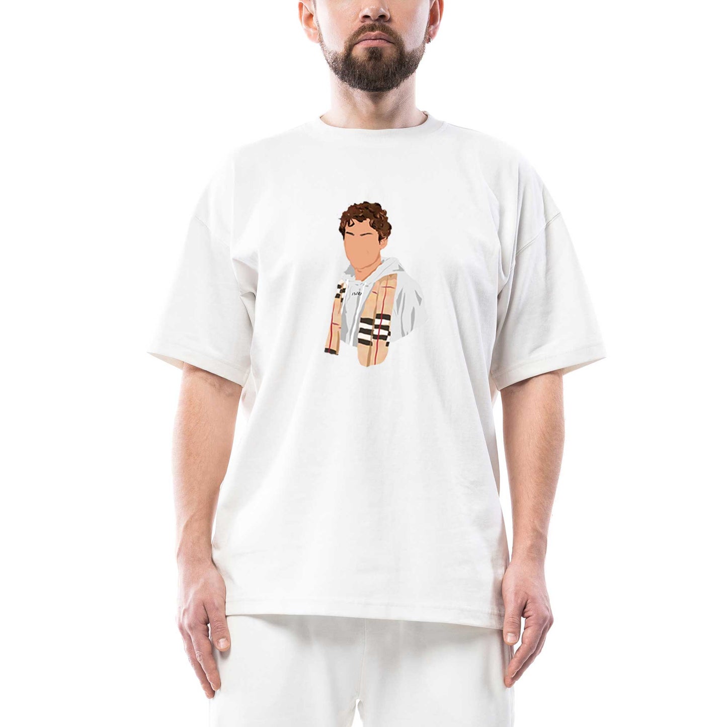 Young Royals August Oversize Beyaz Tişört