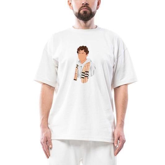 Young Royals August Oversize Beyaz Tişört