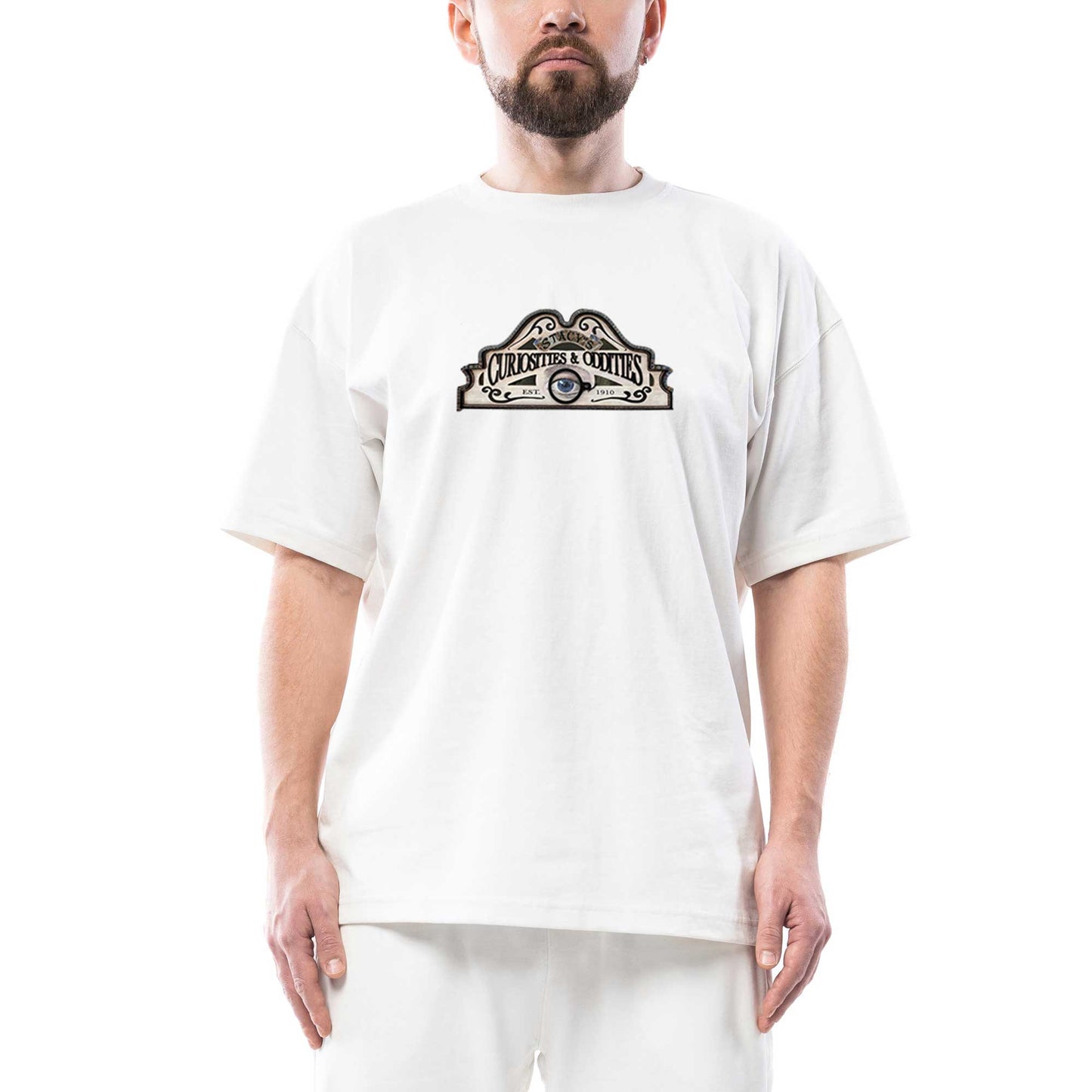 Cabinet Of Curiosities Board Oversize Beyaz Tişört