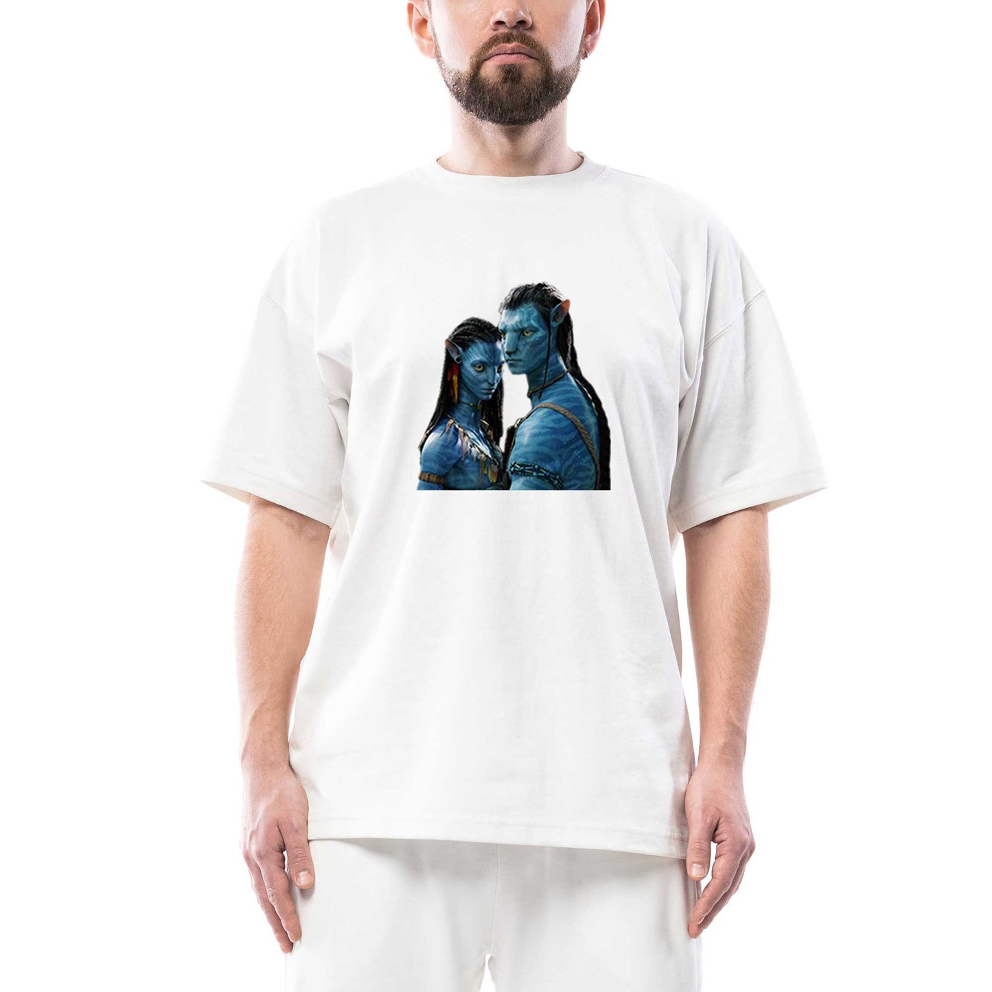 Avatar The Way of Water Carina Jake Oversize Beyaz Tişört