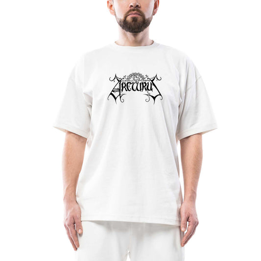 Arcturus Logo Oversize Beyaz Tişört