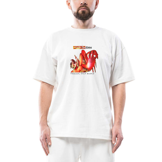 At the Gates Terminal Spirit Disease Oversize Beyaz Tişört Oversize Beyaz Tişört