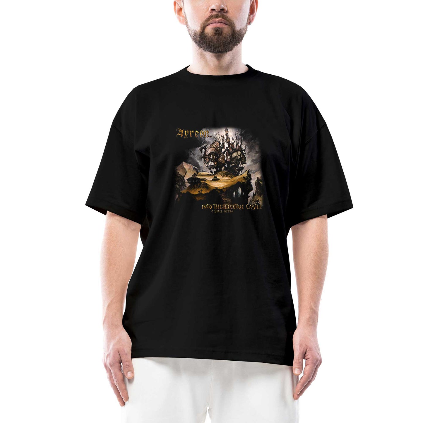 Ayreon Electric Castle Oversize Siyah Tişört Oversize Siyah Tişört