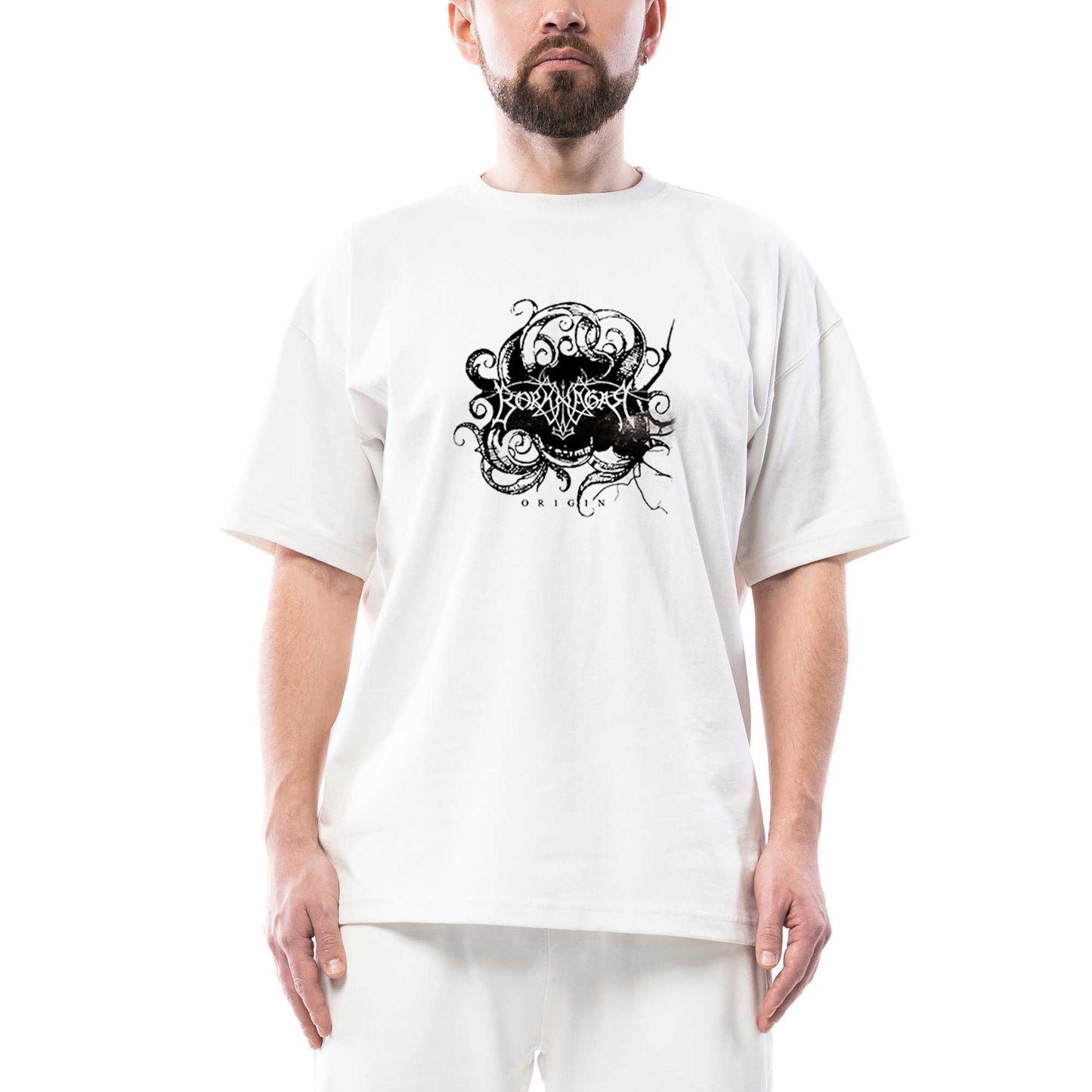 Borknagar Origin Oversize Beyaz Tişört