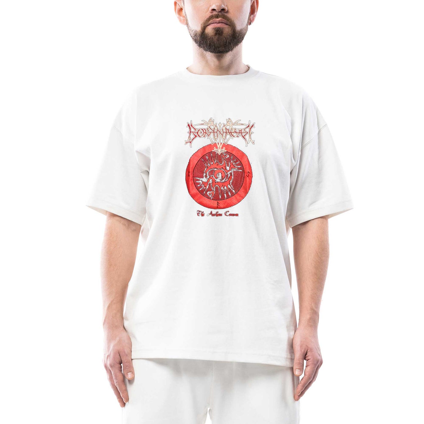Borknagar The Archaic Course Oversize Beyaz Tişört Oversize Beyaz Tişört