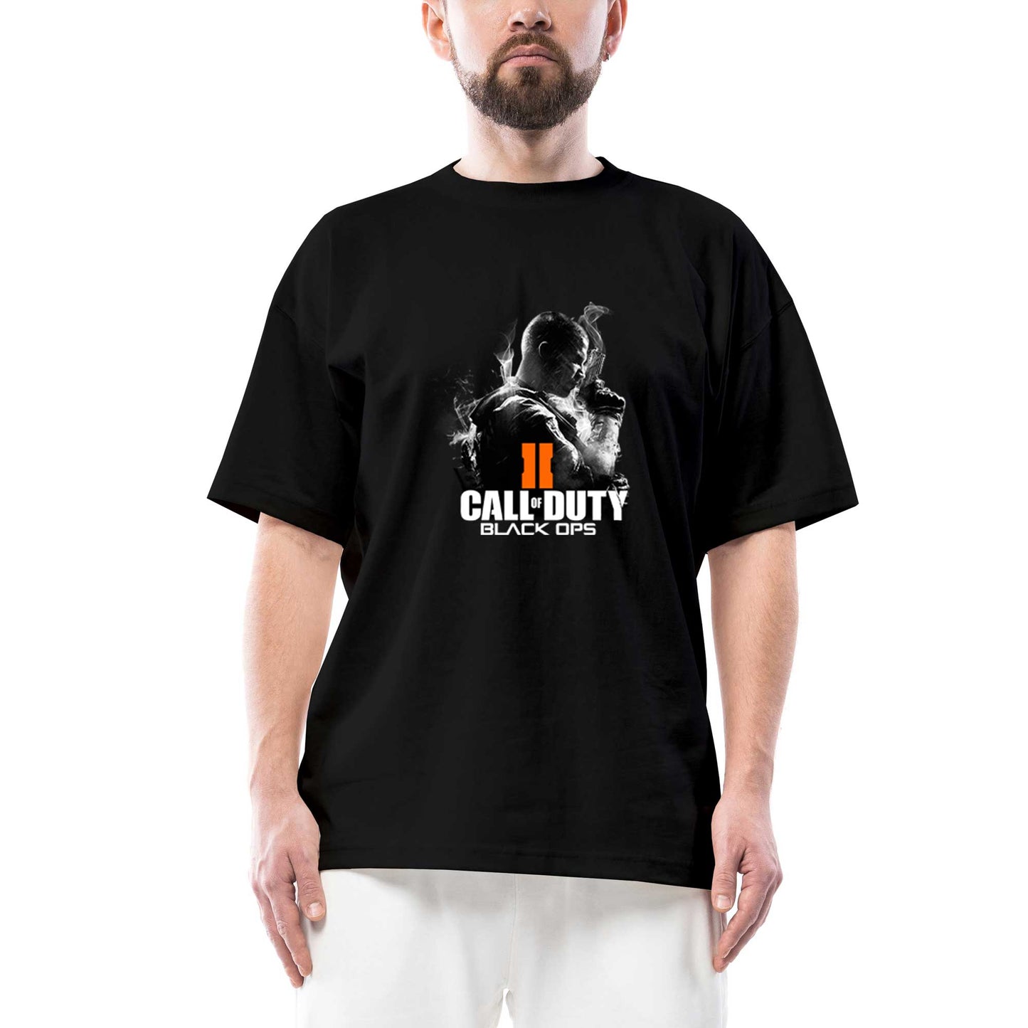 Call Of Duty Black Ops Oversize Siyah Tişört