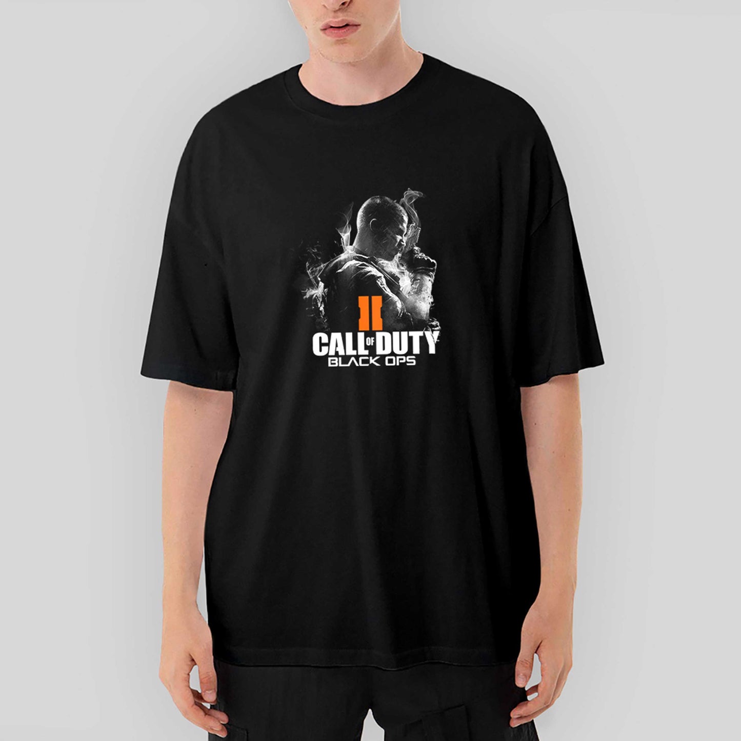 Call Of Duty Black Ops Oversize Siyah Tişört