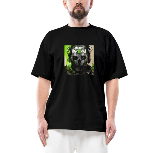 Call Of Duty Modern Warfare II Ghost Oversize Siyah Tişört